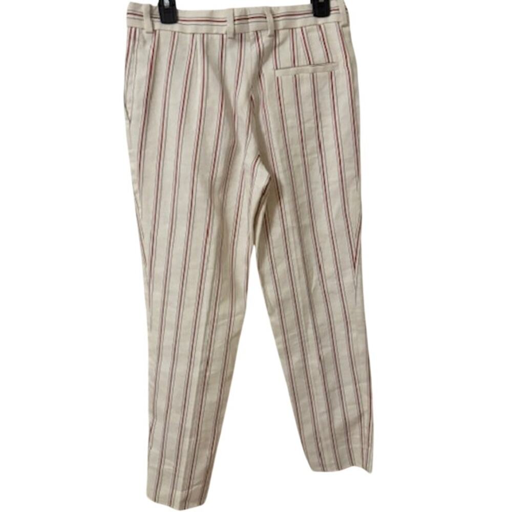 Sandro Paris Ringo Cropped Striped Pants 38 - Picture 7 of 9